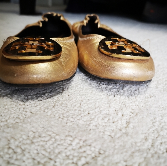 Gold Tory Burch ballet flats - Picture 5 of 5